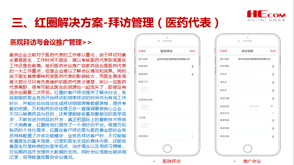 红圈在深圳万和制药有限公司的应用案例