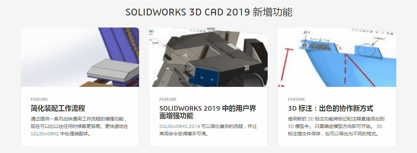 SolidWorks 3D CAD功能