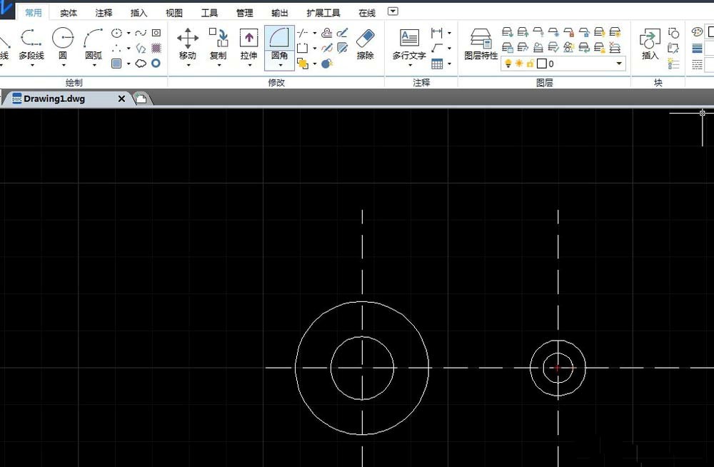 怎么用中望CAD绘制机械零件平面图？