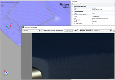 Ansys Speos 2023 R1新功能 | Texture可视化纹理提升视觉感知的图6