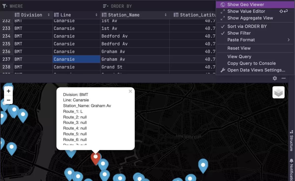 JetBrains DataGrip 单独的单元值编辑器6