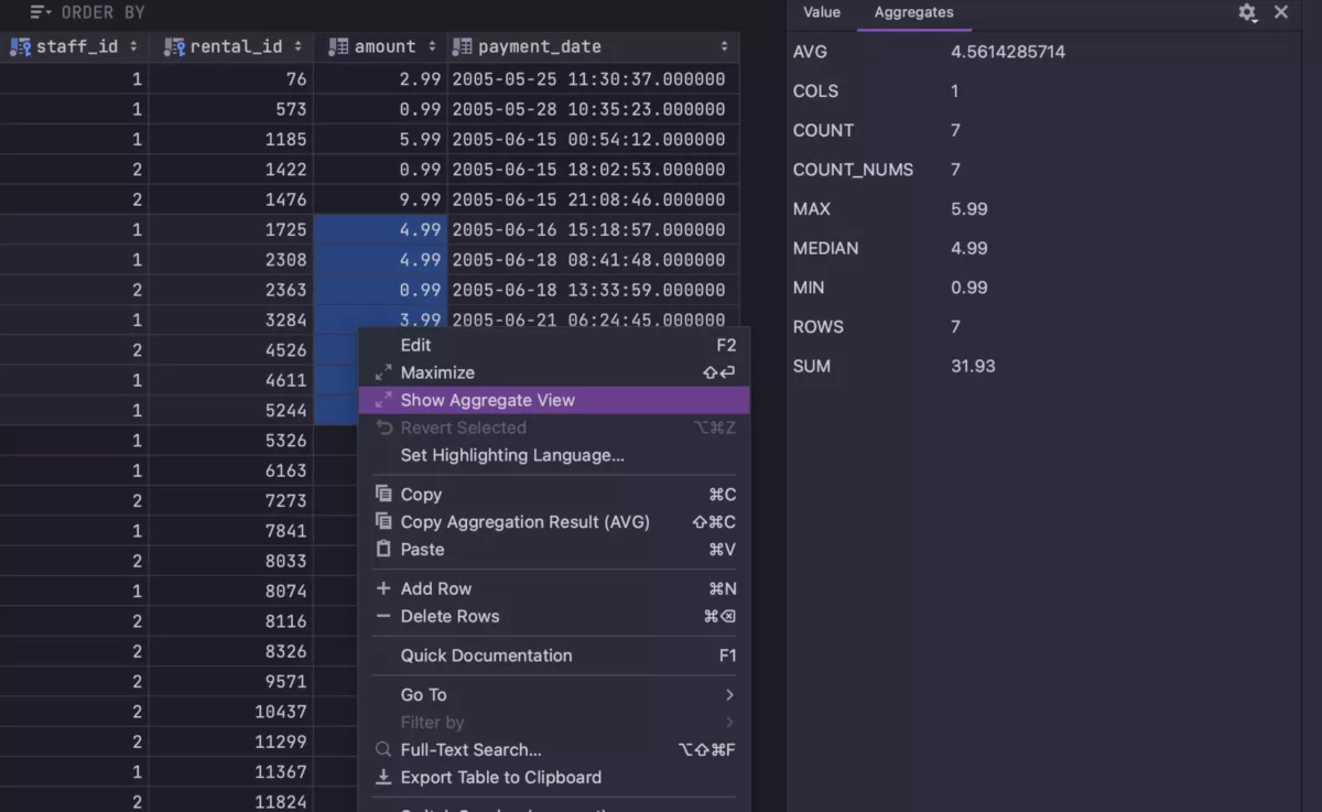 JetBrains DataGrip 编辑器13
