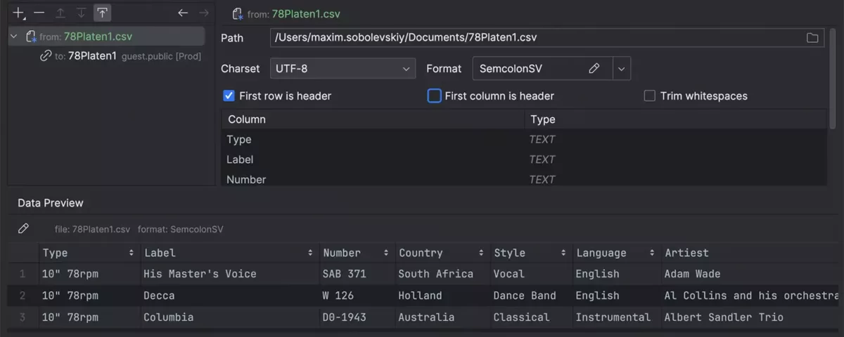 JetBrains DataGrip 新的导入功能1