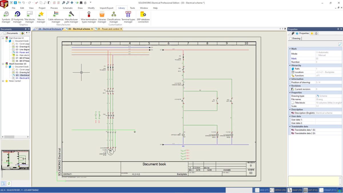 SolidWorks Electrical Schematics 软件界面 1