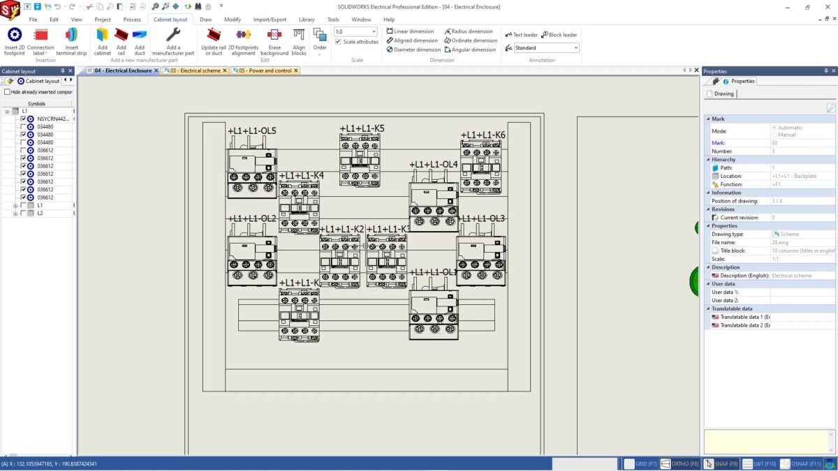 SolidWorks Electrical Schematics 软件界面 3