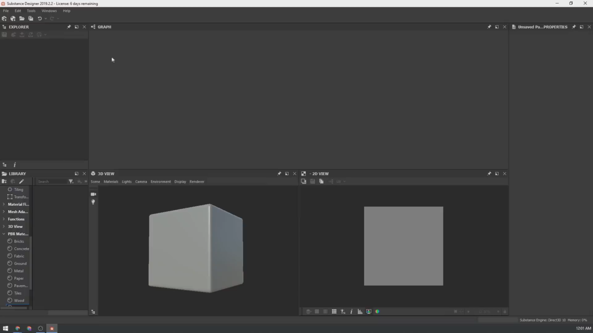 Adobe Substance 3D Designer软件界面1