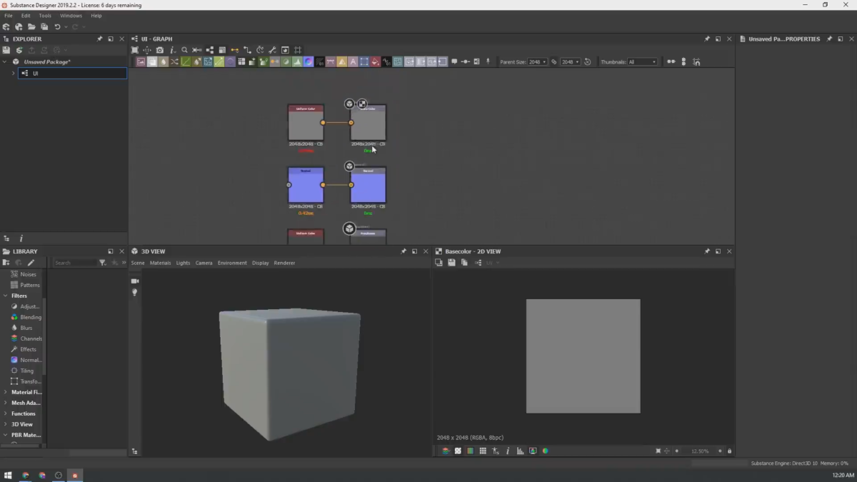 Adobe Substance 3D Designer软件界面3