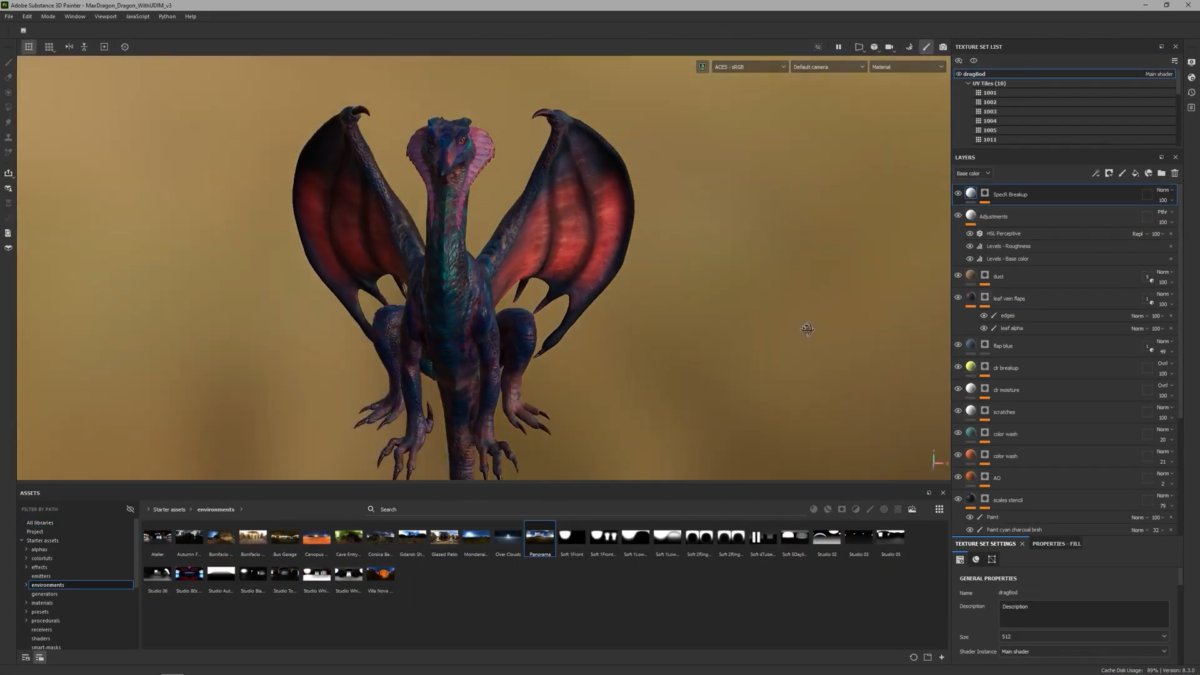 Adobe Substance 3D Painter软件界面1