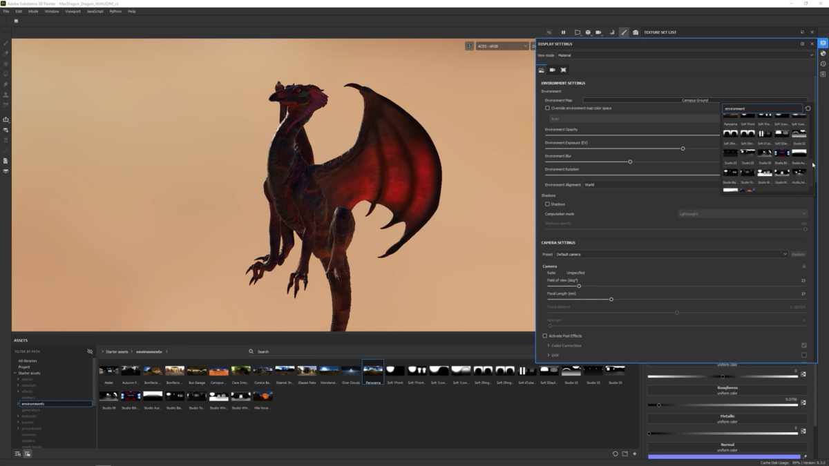 Adobe Substance 3D Painter软件界面4