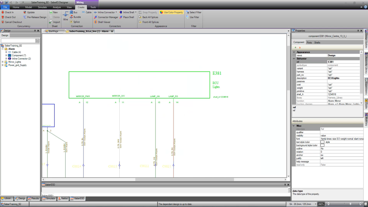 SaberES Designer 一体化电气系统设计软件界面3