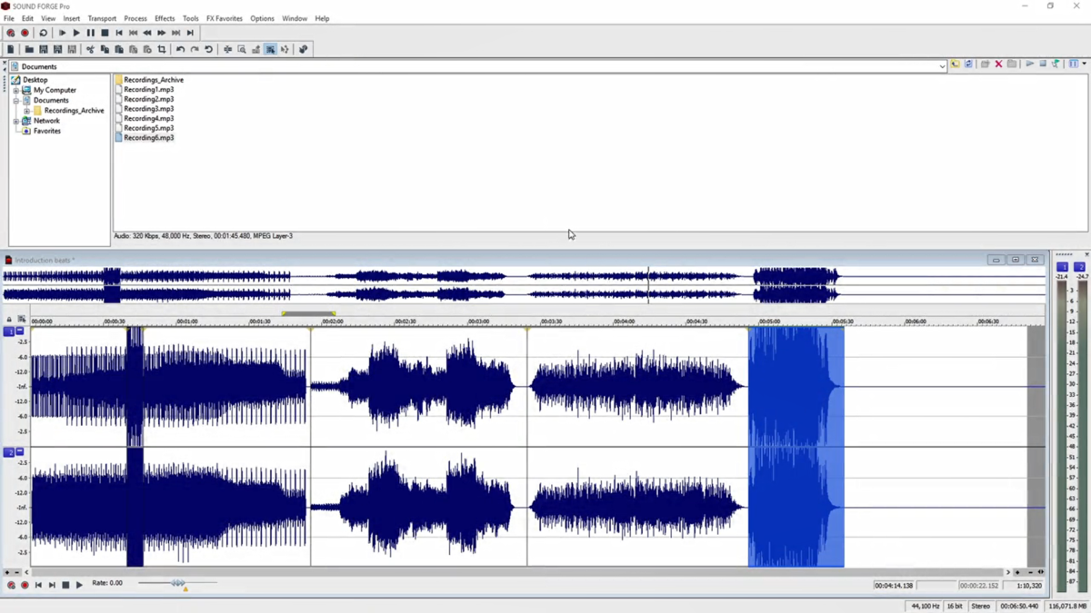 SoundForge软件界面5